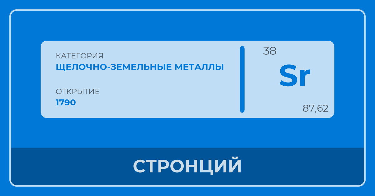 Стронций - Периодическая Таблица